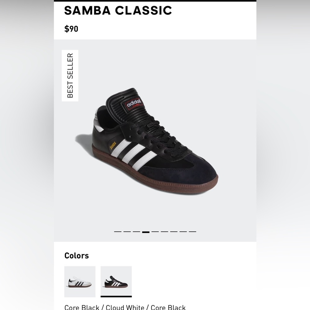 NWOT Samba Classic Men’s 6.5